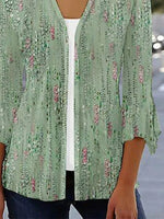 Random Print Loose Kimono