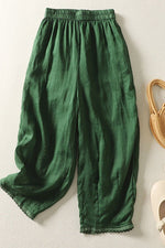 Fashion Casual Solid Color Ankle Pants