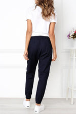 Women's Solid Color with Pockets Casual Sporty Pants