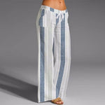 Color Block Drawstring Waist Pants