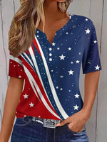 Classy V-neck Short Sleeve Tops