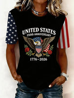 Women's United States 250th Anniversary Eagle Graphic Crew Neck T-Shirt