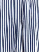 Women V Neck Half Sleeve Striped Loose A-Line casual Maxi Dress