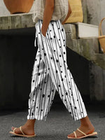 Women Abstract Long Pants Casual Spring/Fall Trousers