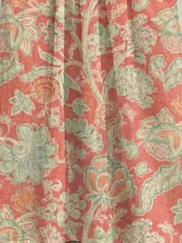 Women Floral Summer Dress Crew Neck Half Sleeve A-Line Maxi Dress