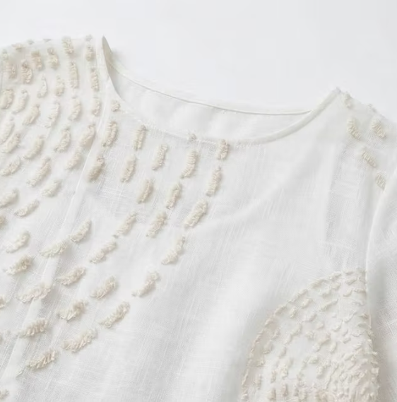 Embroidered casual dress for women
