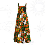 Daisy Cat  Garden Wide Straps Maxi Dress