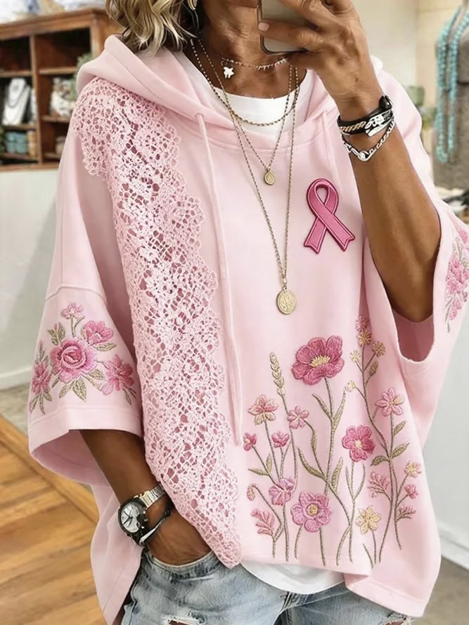 Casual Hoodie Floral Hoodie