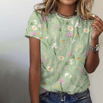 Floral Print Casual Summer Short Sleeve Shirt