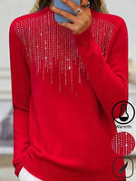 Plain Holiday Long Sleeve Comfy Casual Sweater