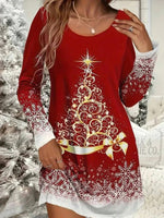 Christmas-Themed Casual Dress