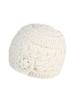 Women's Winter Flower Beanie Hat