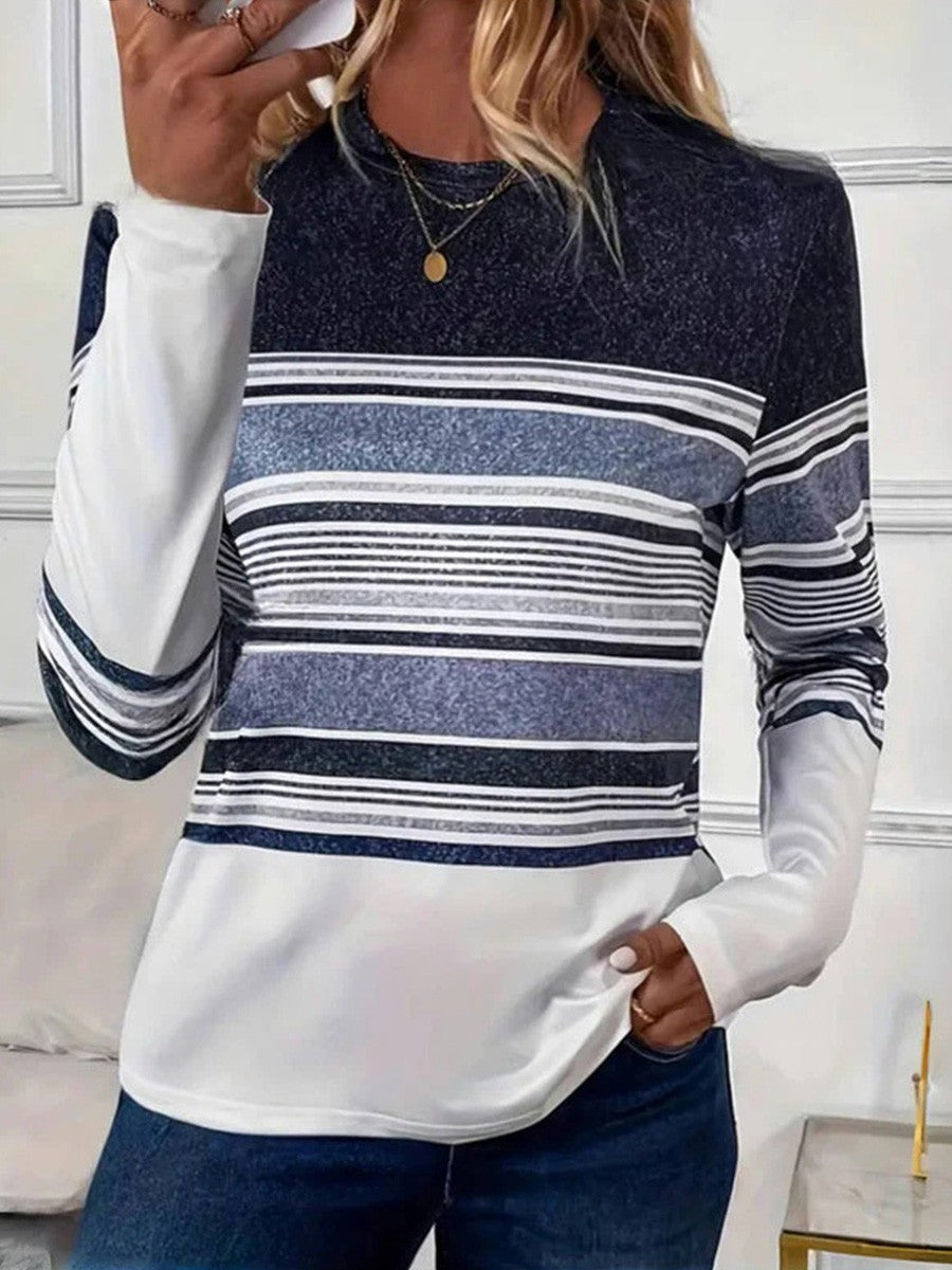 Striped Color Block T-Shirt