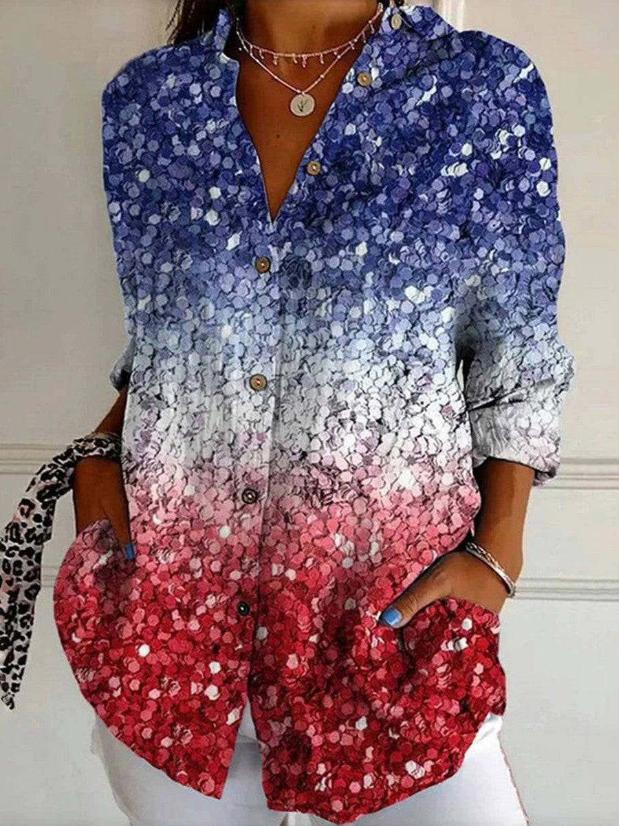 Gradient Vintage Blouse