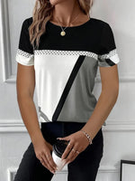 Women's Trendy Color Block Tee