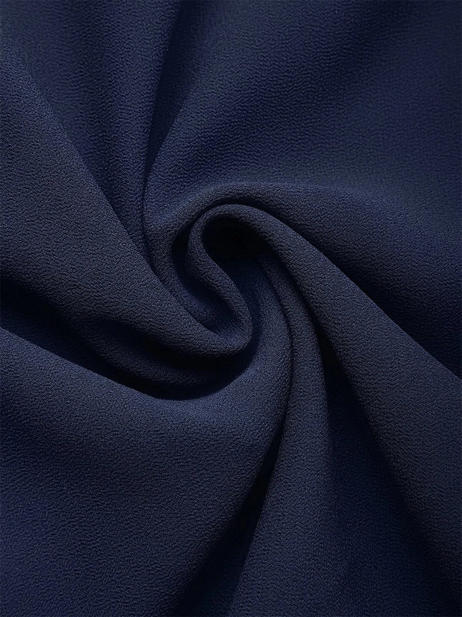 Wedding Party Lace Chiffon Mid Sleeved Dress