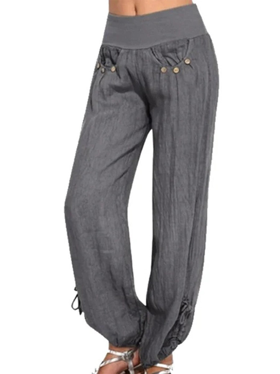 High Waist Comfy Drawstring Pants
