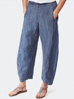 Solid Color Casual Cotton Pants