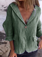 Casual Plain Lapel Collar Semi Formal Jacket