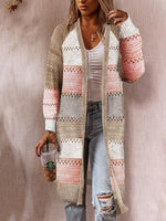 Casual Striped Long Sleeve Comfy Cardigan
