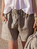 Women's Daily Plain Comfort Straight Cotton Shorts