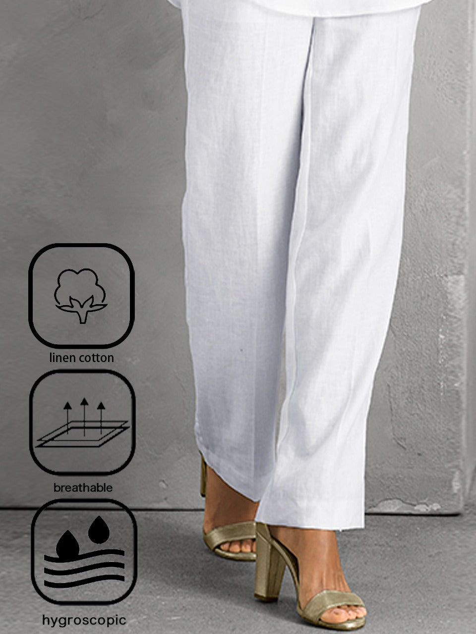 Plain Casual Pocket Stitching Loose Pants