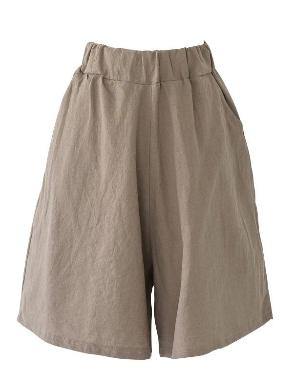 Cotton Plain Cotton Casual Straight Pants