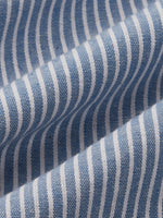 Women's Shirt Collar Short Sleeve Striped Regular Loose Blouse