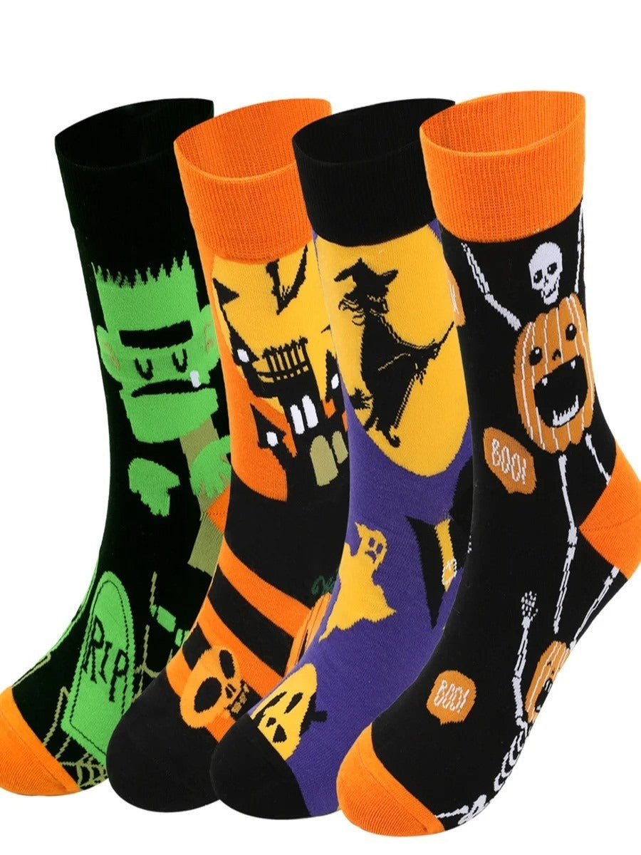 Halloween Plus Size Cotton Socks