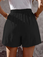 Loose Straight Plain Side Pockets Elegant Pants