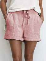 Summer Drawstring Pockets Casual Shorts