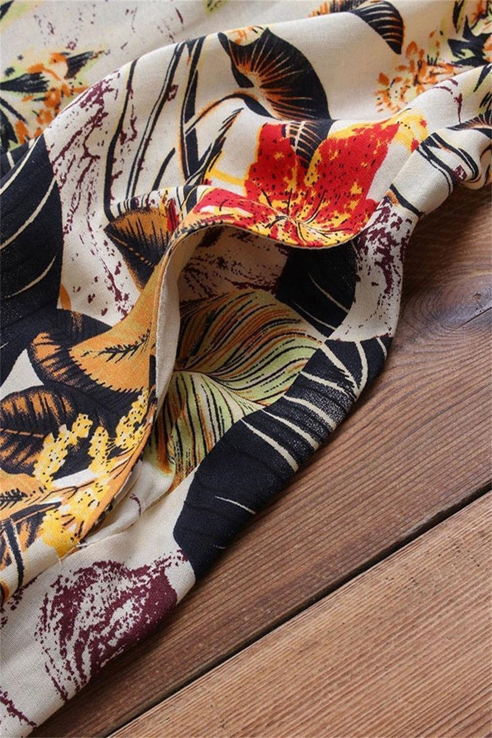 Floral Print Round Neck Short Sleeves Maxi Two Piece Dress