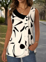 Casual Vintage Sleeveless Tank Top