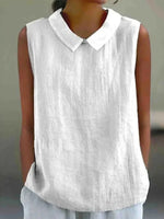 Casual Solid Color Sleeveless Tank Top