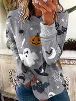 Halloween Casual Long Sleeves Sweatshirt