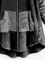 Plain Hooded Zipper Long Sleeves Warm Coat