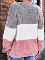 Plain Crew Neck Casual Loose Sweatshirts