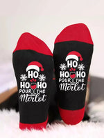 Christmas Cartoon Letters Unisex Mid-calf Socks