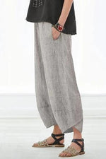 Women's Solid Color with Pockets Casual Loose Pants
