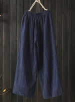 Women's Solid Color with Pockets Casual Wide Leg Pants