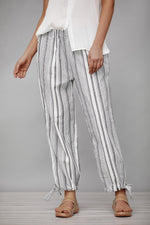 Women's Stripe with Pockets Casual Loose Pants