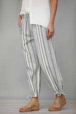 Women's Stripe with Pockets Casual Loose Pants