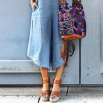 Women's Solid Color with Pockets Casual Wide Leg Jumpsuit