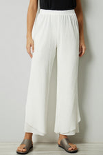 Ladies Solid Color Stretch Casual Loose Pants