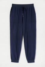 Solid Color with Pockets Sashes Sporty Pants