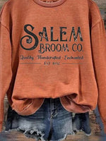 Loose Text Letters Print Casual Sweatshirt