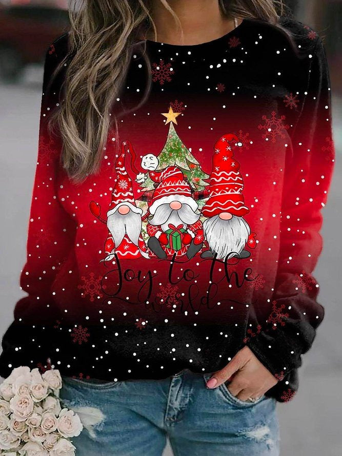 Christmas Casual Loose Crew Neck Long Sleeve H-Line Xmas Christmas Casual Loose Crew Neck Long Sleeve H-Line Xmas Sweatshirt