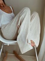 Solid Color Casual Loose Sweater Pants