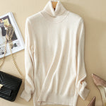 Solid Color Casual High Neck Long Sleeves Sweater