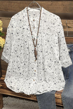 Women's Floral Regular Print Long Sleeves Blouse